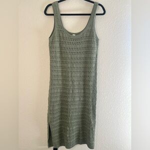 Old Navy Sage Green Knit Tank Maxi Dress or Coverup NWT